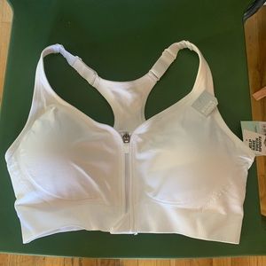 Dick’s Sporting Goods White Zip Up Sports Bra